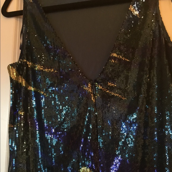 REBECCA MOSES SEQUIN COLORFUL DRESS - Picture 4 of 8